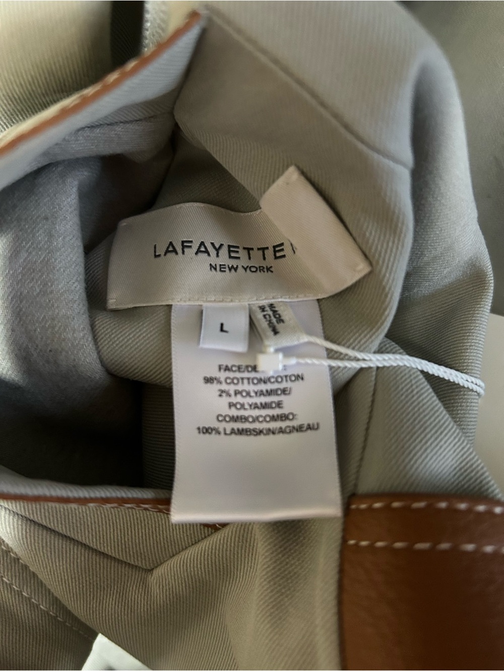Lafayette 148 New York Cotton Double-Face Reversible Oversized Car Coat, Size L - Picture 7 of 10